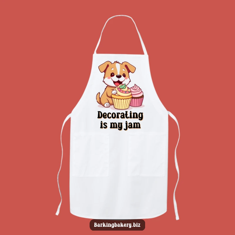 Funny Dog Apron: Protect Your Clothes with a Hilarious Pup Decorating Cupcakes, Essential Funny Gift