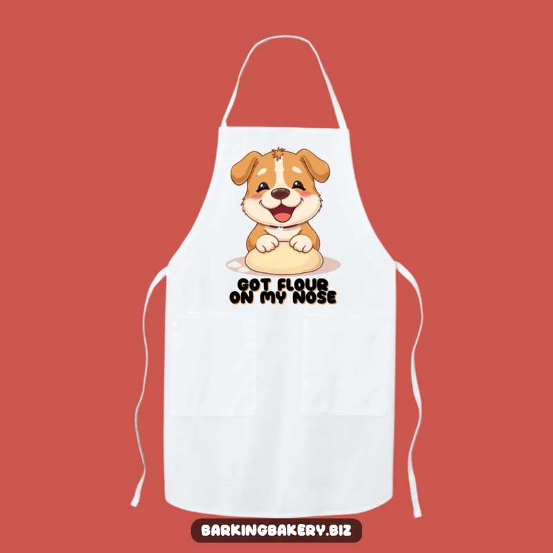 Funny Dog Kneading Dough Apron: Baker Pup Kitchen Wear - Hilarious Dog Lover Gift