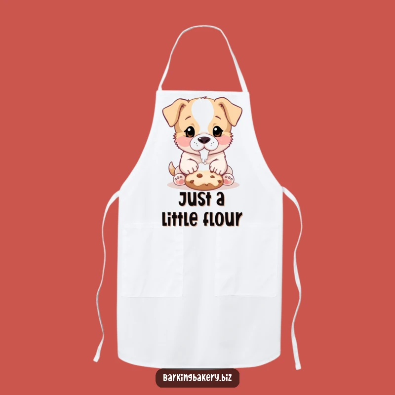 Funny Puppy Baker Apron: Floury Nose Cookie Fun, Cute Kitchen Attire