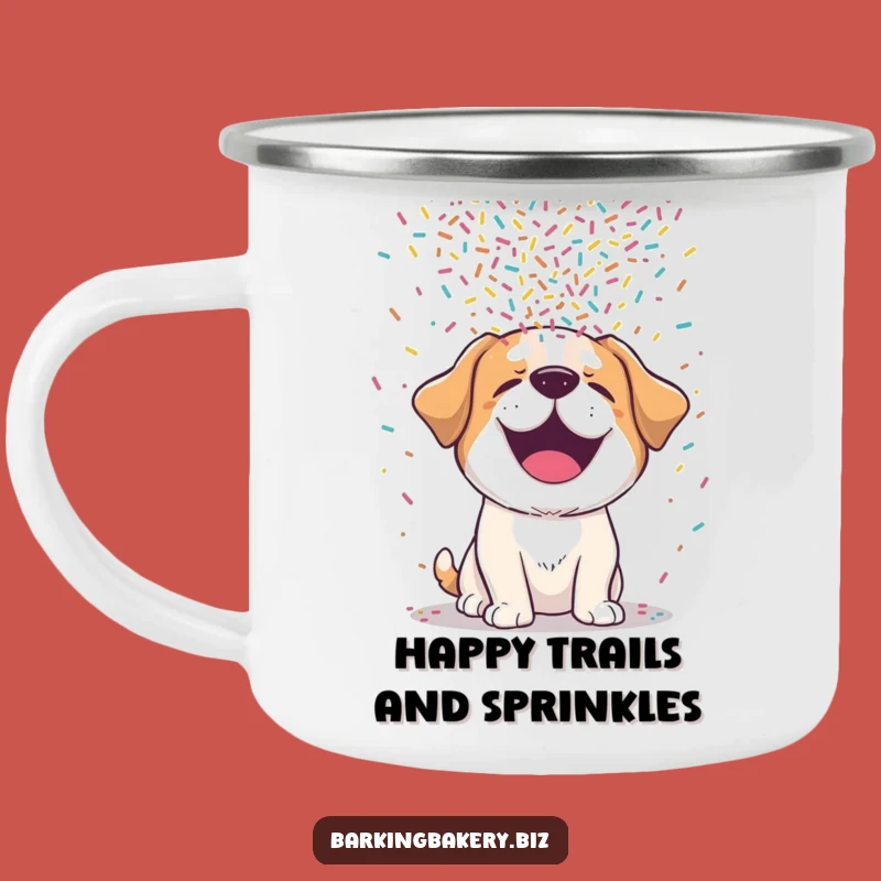 Funny Dog Sprinkle Adventure Mug: Giggling Pup for Hilarious Campfires