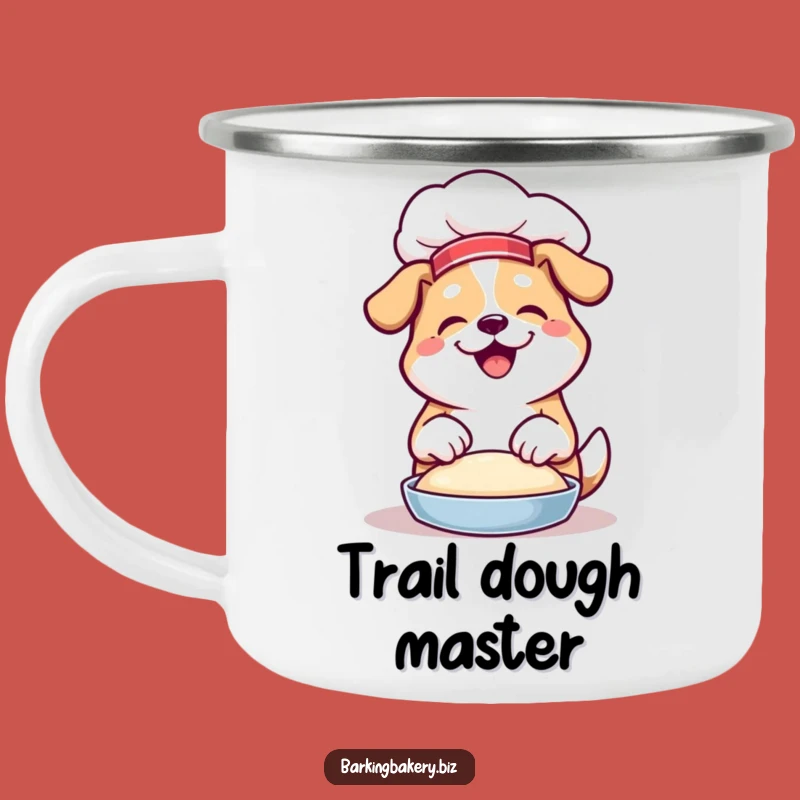 Funny Chef Dog Camping Mug - Hilarious Outdoor Baker Pup Mug Gift