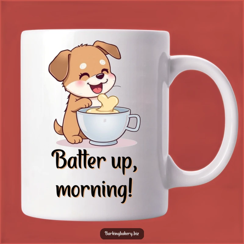 Funny Dog Batter Sampler Mug: Hilarious Gift for Kitchen Chaos Lovers