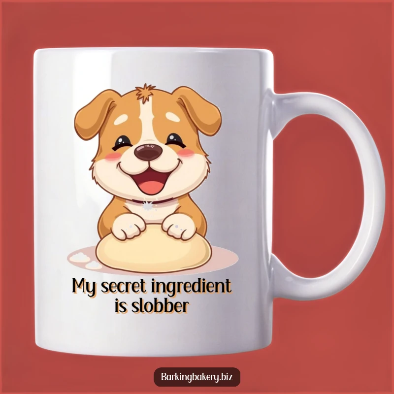 Funny Dog Kneading Dough Mug: Adorable Baker Pup Makes a Perfect Funny Gift