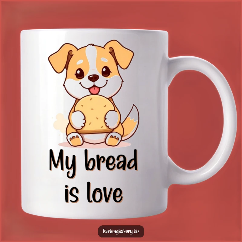 Funny Bread Baker Dog Mug: Proud Pup Fresh Loaf Gift