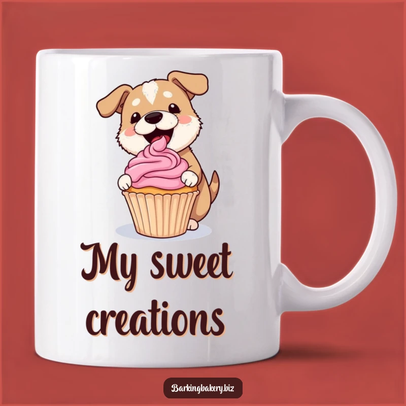 Funny Dog Frosting Cupcake Mug - Adorable Baker Gift for Dog Lovers!