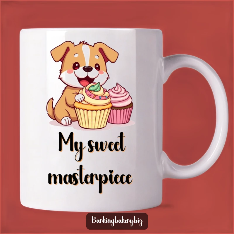 Funny Dog Decorating Cupcake Mug: A Hilarious Treat for Dog Lovers, Perfect Funny Gift