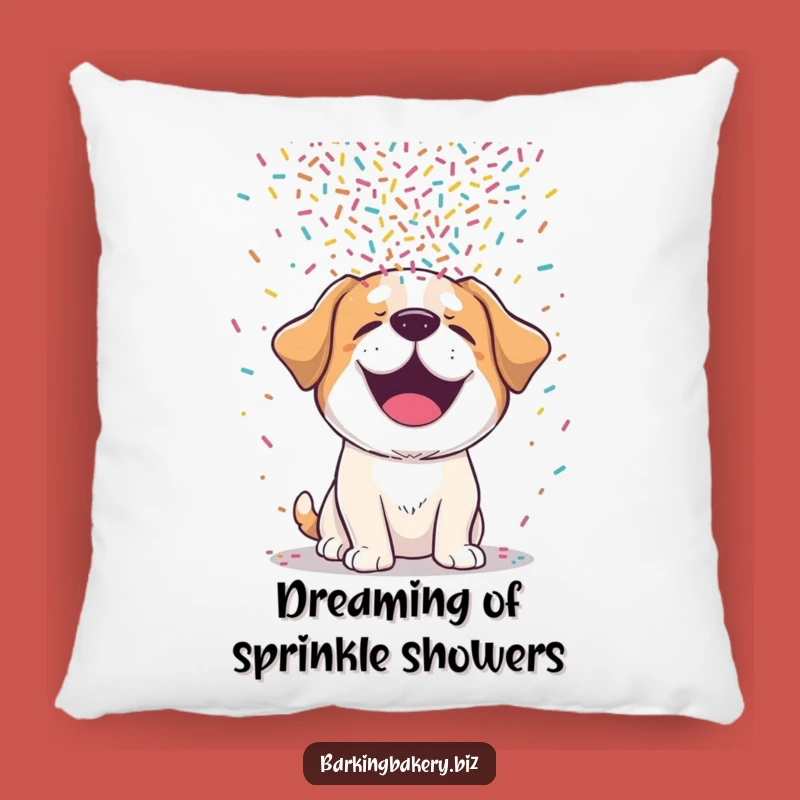 Funny Dog Sprinkle Nap Pillow: Giggling Pup Cushion for Comfy Laughs