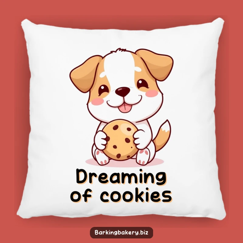 Funny Proud Dog Baker Pillow: Cozy Comfort with a Perfect Cookie, Fun Decor