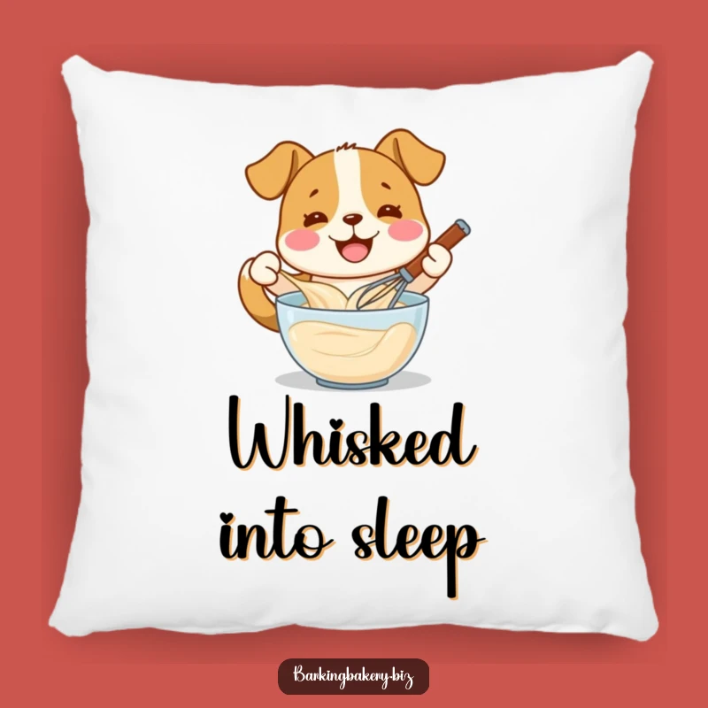 Funny Whisking Dog Pillow - Cozy Batter Mixer, Perfect Funny Gift