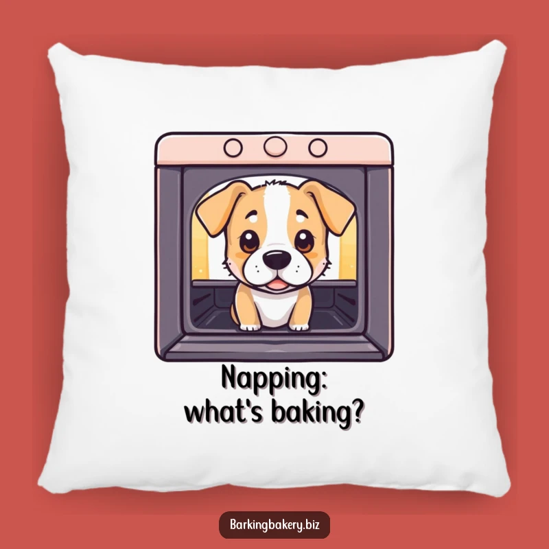 Funny Curious Dog Oven Pillow: Cozy Pup Peeking - Playful Decor Gift
