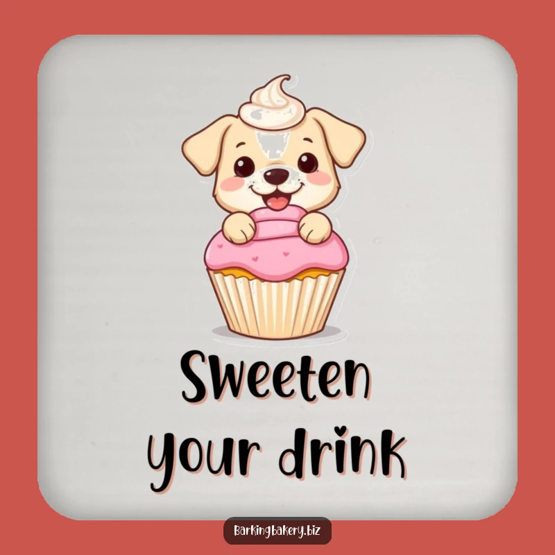 Funny Dog Frosting Coasters: Protect Surfaces with Sweet Baking Whimsy