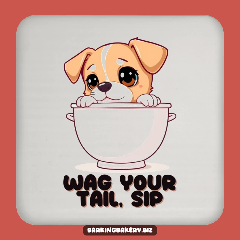 Funny Dog Mixing Bowl Coaster Set: Protect Surfaces with Canine Charm
