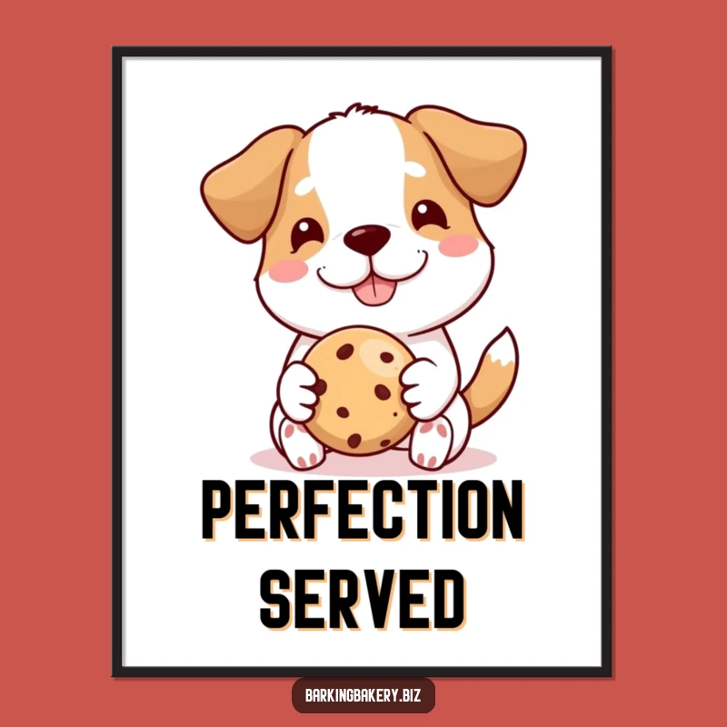 Funny Proud Dog Baker Poster: Perfect Cookie Art, Wall Decor for Laughs