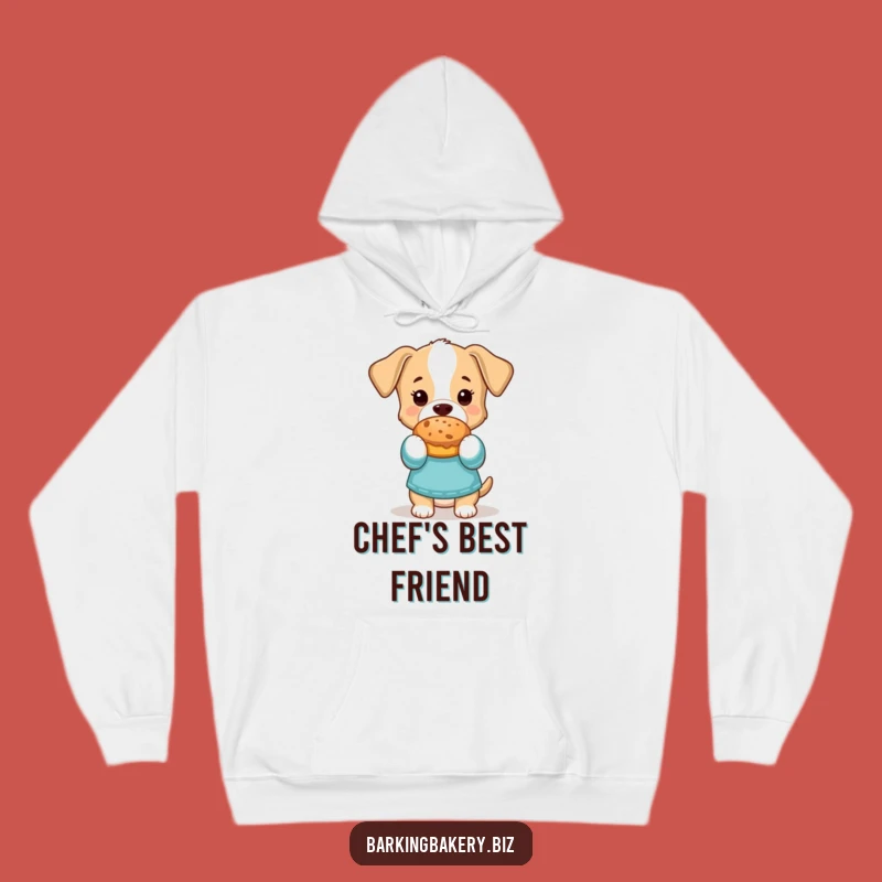 Cozy Funny Dog Hoodie: Warm Up with a Chef Pup in Oven Mitts, Great Funny Gift