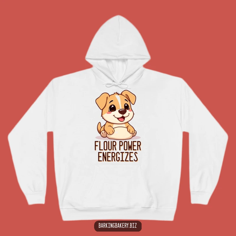 Funny Cozy Baker Dog Hoodie: Warm Pup Flour Nose Dough Shaping Comfort Gift