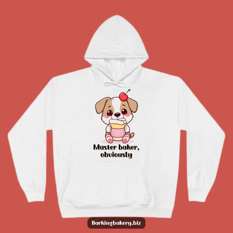Funny Dog Cupcake Presenter Hoodie: Cozy Up with Sweet Canine Charm