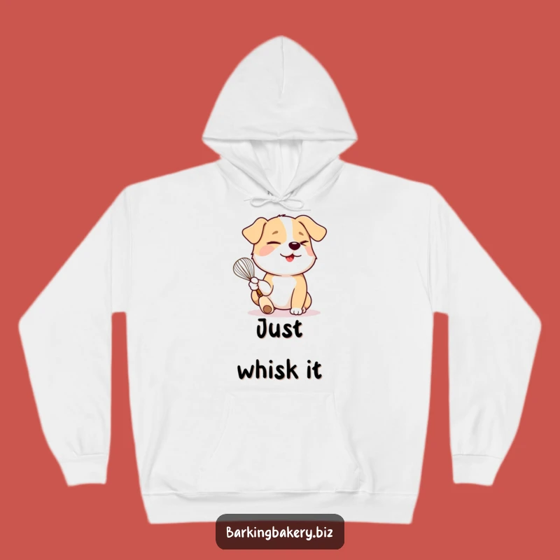 Funny Winking Whisk Dog Hoodie: Cozy Baker Vibes & Playful Spirit