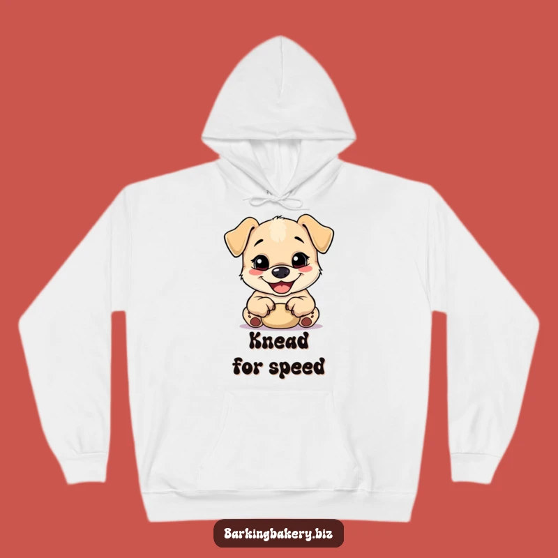 Funny Dough Kneading Pup Hoodie: Cozy Baking Vibes & Puppy Love