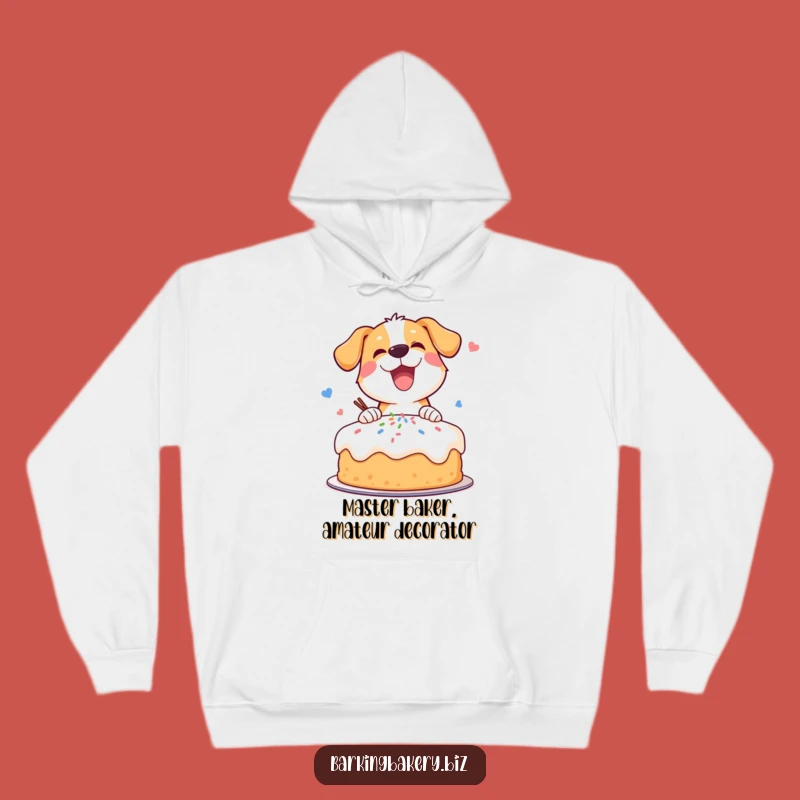 Funny Dog Cake Decorator Hoodie - Cozy & Hilarious Pet Lover Gift