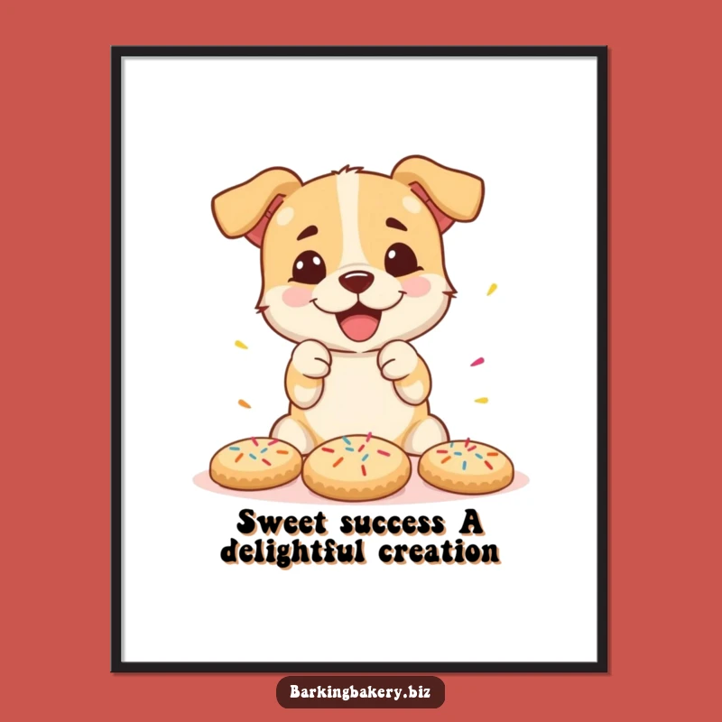 Free Printable Sprinkles Dog Wall Art: Funny Kitchen Decor Downloadable Art