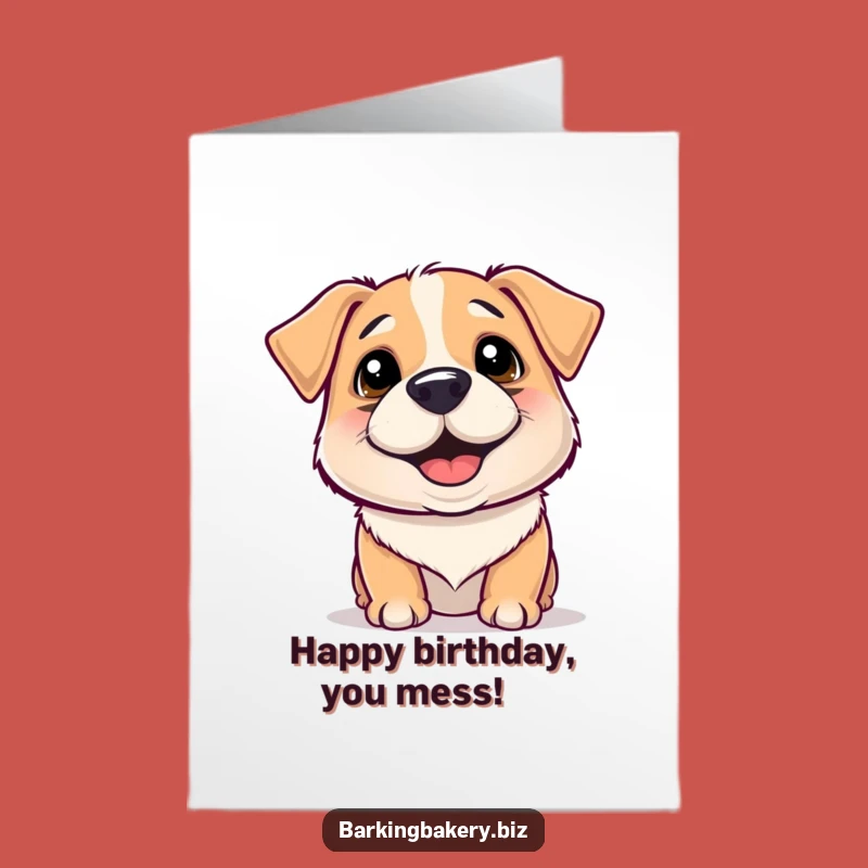 Free Printable Birthday Card: Happy Flour Dog, Hilarious DIY Downloadable Gift