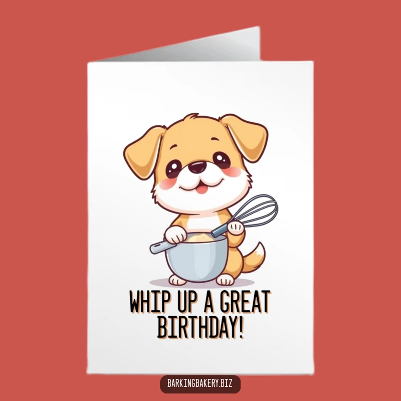 Free Printable Birthday Card: Ready-to-Mix Dog Chef Downloadable Gift