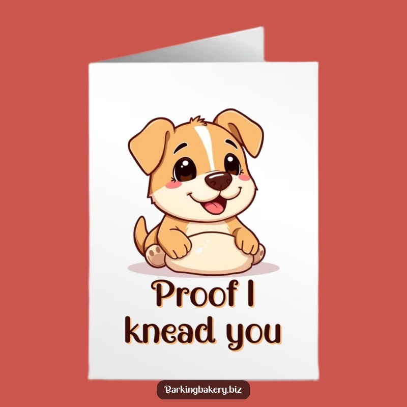 Free Printable Birthday Card: Funny Dog Baking Mess - Downloadable Dog Lover Gift