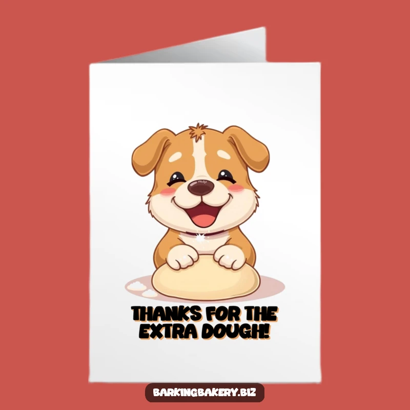 Free Printable Thank You Card: Adorable Dog Baker, Downloadable Gift