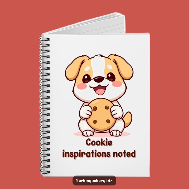 Funny Kawaii Dog Cookie Notebook: Happy Pup's Sweet Thoughts, Perfect Funny Gift for Journaling