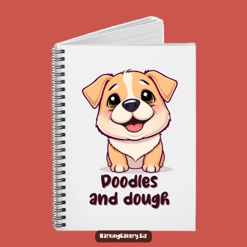 Funny Floury Dog Notebook: Journal Your Thoughts with a Happy Wiggling Pup, Ideal Funny Gift