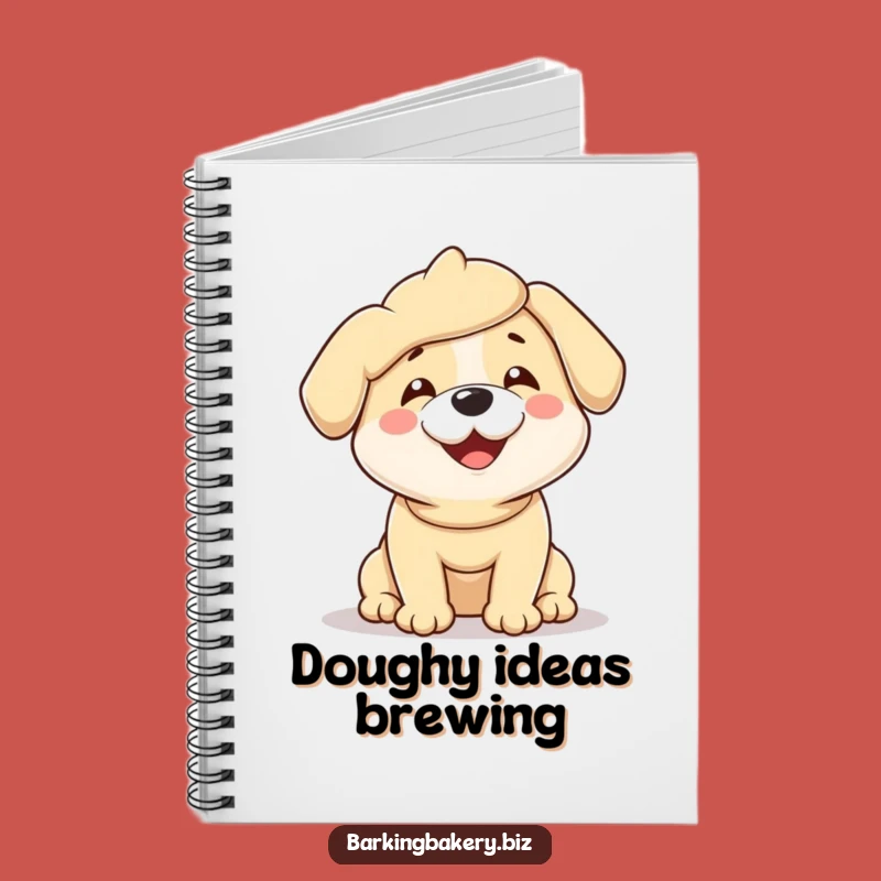 Funny Dough Dog Notebook - Hilarious Journal Gift for Bakers