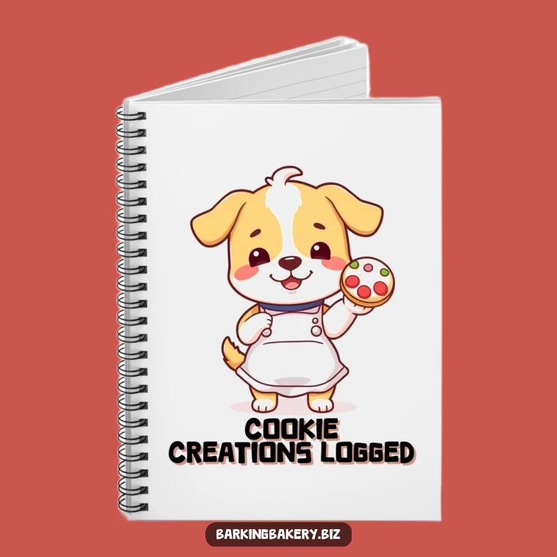 Funny Cookie Decorating Dog Notebook: Cheerful Baking Journal