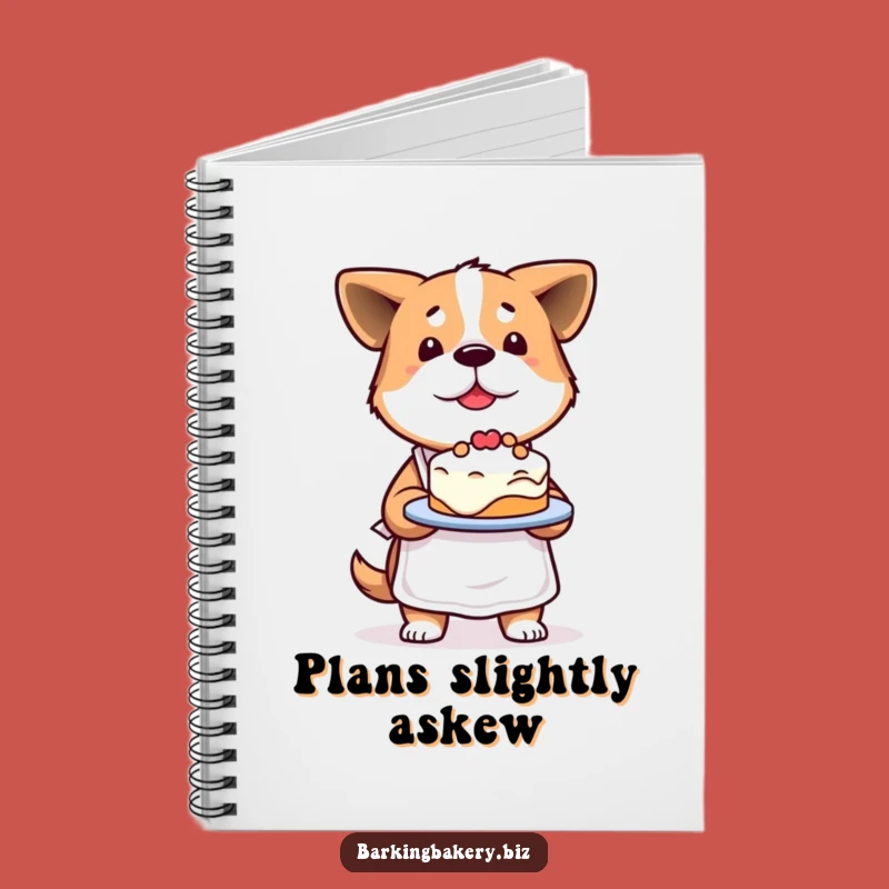Funny Determined Dog Baker Notebook: Proud Pup's Baking Notes, Perfect Funny Gift for Journaling