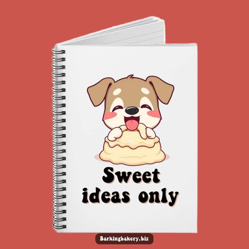 Funny Dog Cake Batter Notebook: Happy Pup Journal - A Hilarious Gift Idea