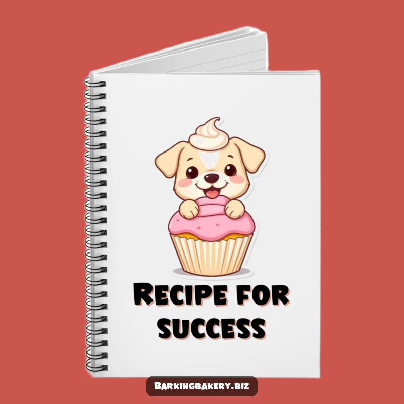 Funny Dog Frosting Notebook: Jot Down Recipes with Sweet Enthusiasm