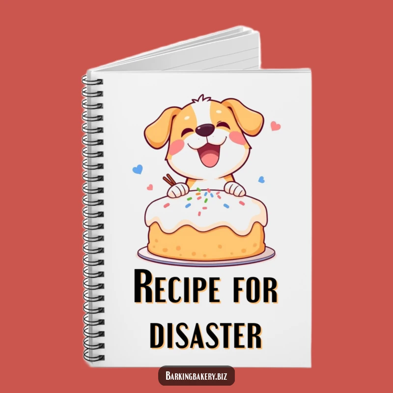 Funny Dog Cake Decorator Notebook - Hilarious Journal Gift for Dog Lovers