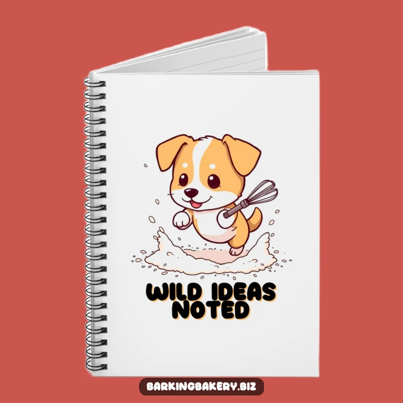 Funny Messy Dog Baker Notebook: Flour Frenzy Journal, Capture Your Chaotic Ideas