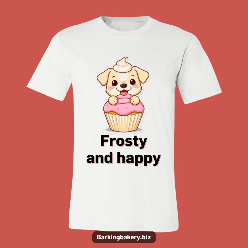 Funny Dog Frosting T-Shirt: Wear Your Love for Sweets with Humorous Style