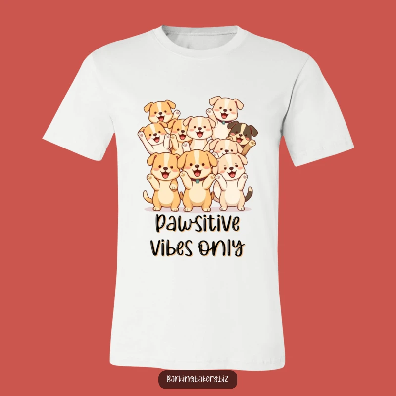 Funny Dog Cheer Squad T-Shirt: Cute Pups Cheering Together, Fun Funny Gift for Dog Lovers