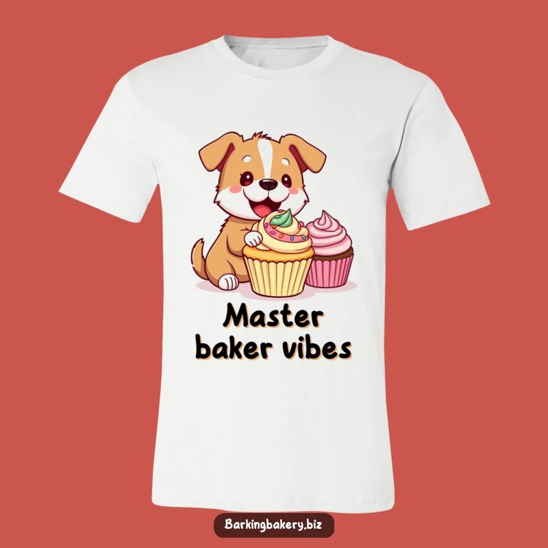 Funny Dog Baking T-Shirt: Get Your Paws on This Hilarious Canine Cupcake Creator Shirt
