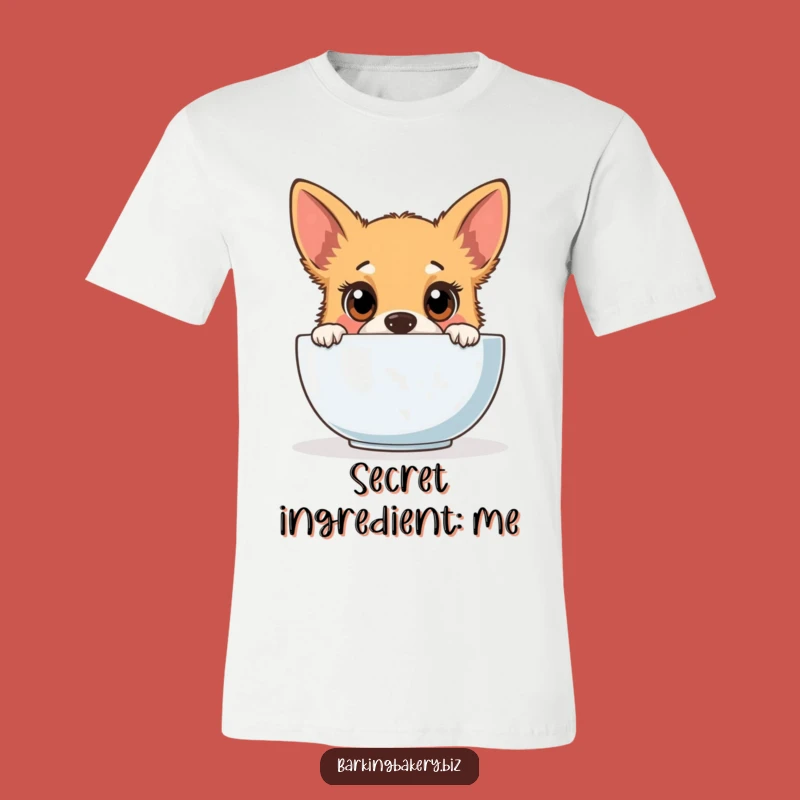 Funny Dog Baking T-Shirt - Curious Pup's Kitchen Mischief Tee