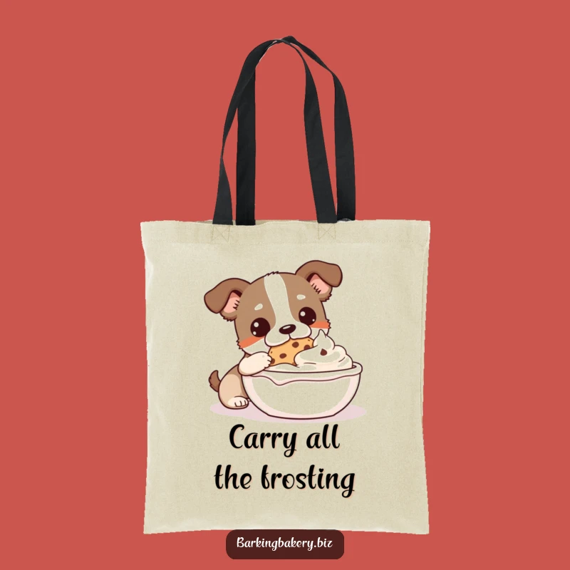 Funny Cookie Monster Dog Tote Bag: Frosty Dip Fun, Cute & Practical Gift
