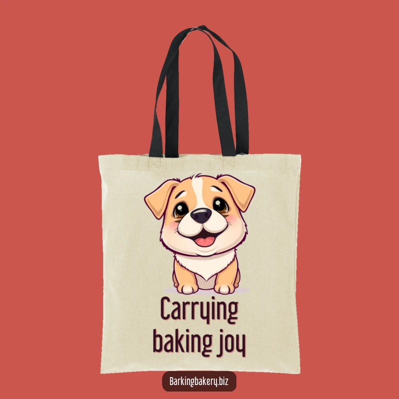 Funny Floury Dog Tote Bag: Carry Smiles with a Happy Wiggling Pup, Practical Funny Gift